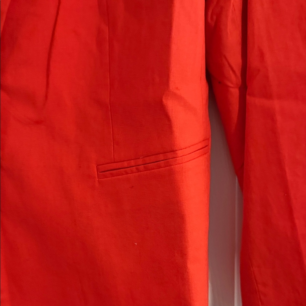 J. Crew Vibrant Orange Women's Blazer - Picture 3 of 5
